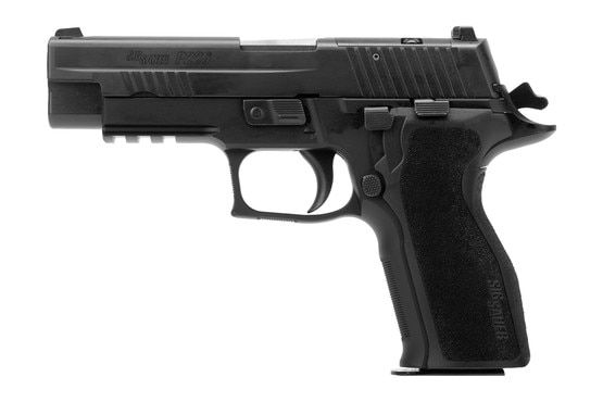 P226 Elite 9mm pistol with optic-ready slide, black.